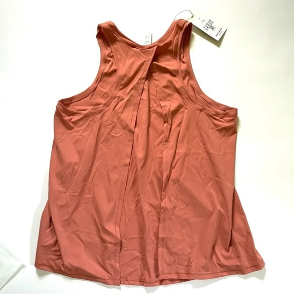 New Halara Split Tie Back Tank Top-No Bra Make Me Blush Coral - Picture 3 of 7